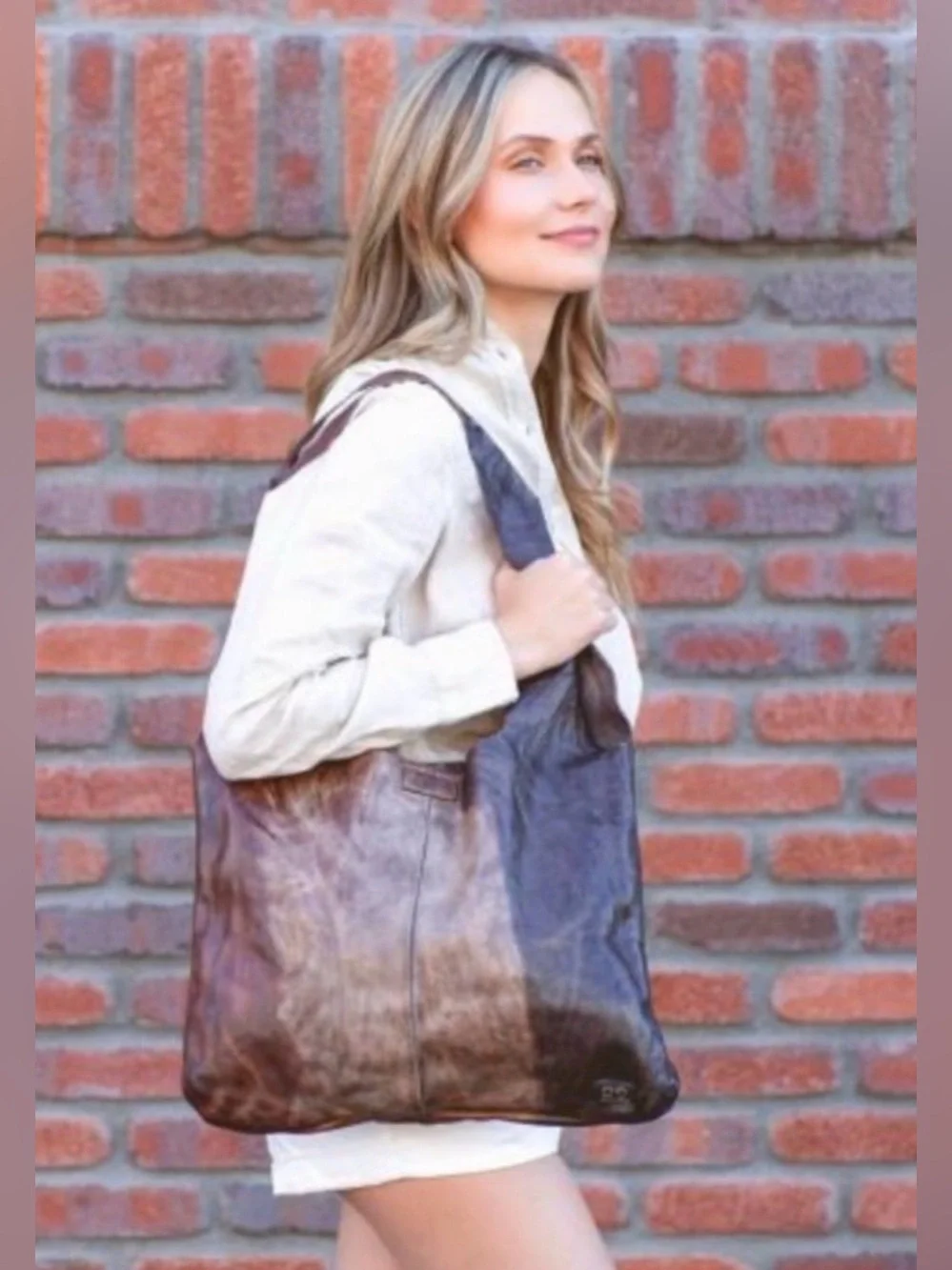 Bed Stu Leather Ariel Hobo Shoulder Bag Starry Night TD Tie Dyed Retail $249